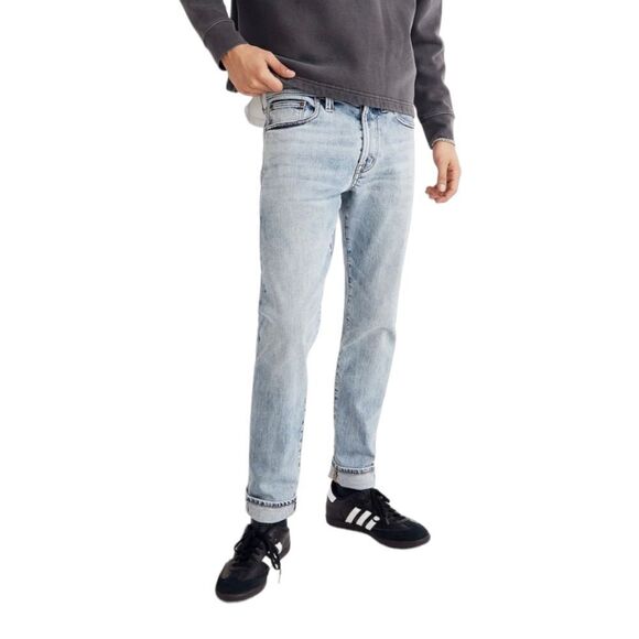 Madewell SLIM Selvedge Jeans Welton Light Wash Sz 33 30 NWT NG300 - Picture 3 of 16